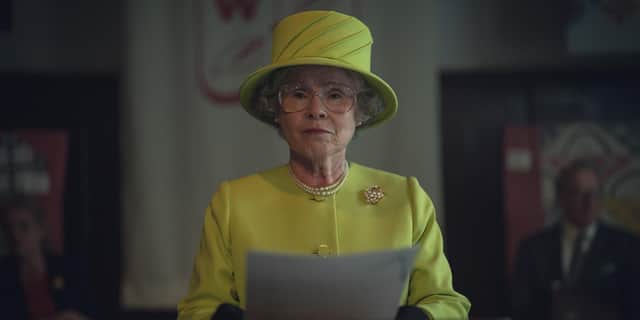 Imelda Staunton as The Queen in Netflix series, The Crown. Pic: Justin Downing/Netflix