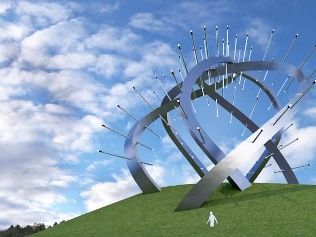 It is hoped the new 'Star of Caledonia' sculpture near Gretna Green could be completed by 2026. Image: Balmond Studio