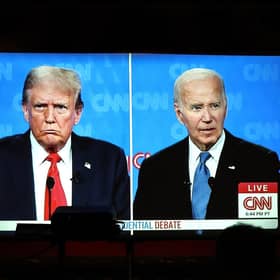 The CNN presidential debate (Photo by Mario Tama/Getty Images)