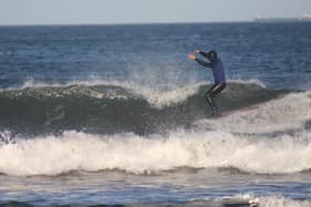 Sam Christopherson on his way to the nose PIC: Roger Cox / The Scotsman