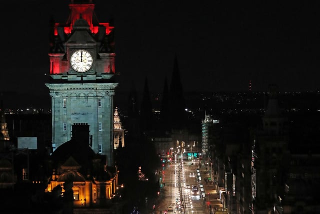 A quiet Princes Street in Edinburgh at midnight, people are urged to avoid Hogmanay celebrations in the midst of tough coronavirus restrictions.Photo credit: Andrew Milligan/PA Wire