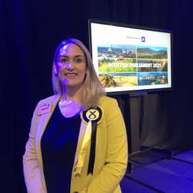 Karen Adam held to Banffshire and Buchan coast for SNP but the nationalist majority was slashed amid a surge in the Tory vote in the North East fishing communities. PIC: Contributed.