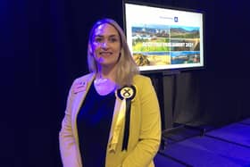 Karen Adam held to Banffshire and Buchan coast for SNP but the nationalist majority was slashed amid a surge in the Tory vote in the North East fishing communities. PIC: Contributed.