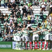 Celtic players prior to the friendly with Blackburn Rovers. (Photo by Rob Casey / SNS Group)