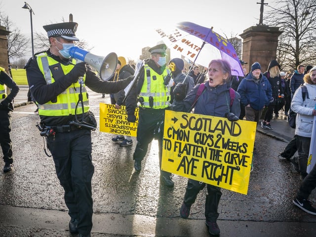 Speaking about the demonstration, a Scottish Government spokesperson said: “Covid-19 vaccinations are entirely voluntary in Scotland, and those for children will only take place with the appropriate consent. Getting vaccinated saves lives and helps protect the NHS by making it much less likely that people will need hospital treatment if they do get Covid."