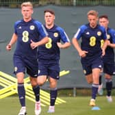 Josh Doig, centre, will be part of the Scotland Under-21 squad travelling to Jean to face Spain.