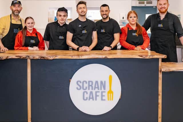 Sean Batty and Philip Petrie visit STV Children's Appeal Ignite Fund charity partner, Scran Academy