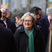 Joanna Cherry attends the memorial service of Alistair Darling at Edinburgh's St Mary's Episcopal Cathedral in December. Picture: Andrew Milligan/PA Wire