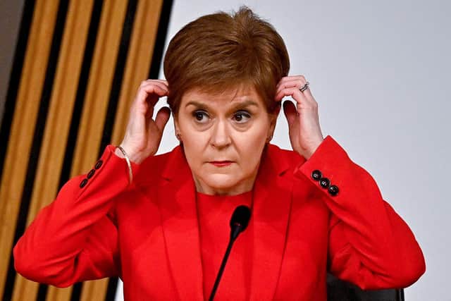 First Minister Nicola Sturgeon said that the opening of hairdressers was in "pure self-interest".