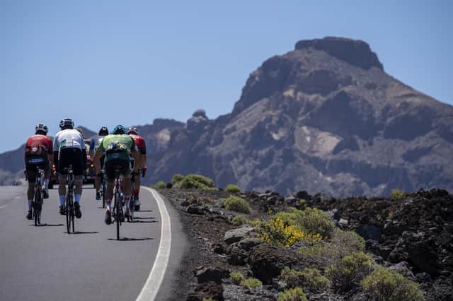 The Vuelta Al Teide bike race in Tenerife. Pic: Visit Tenerife/PA.