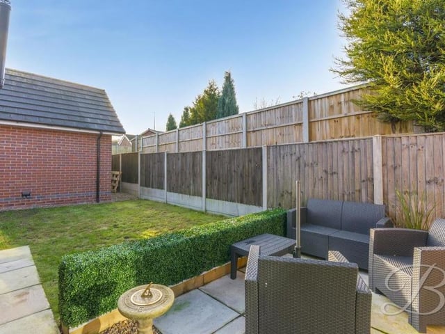 Here is one of the patio areas at Ley Bank. Just perfect for summer barbecues and evening drinks with friends.
