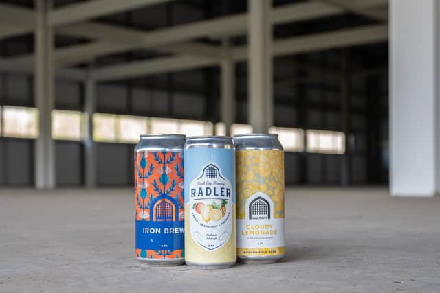 Some of the firm's product range (including Cloudy Lemonade) in its new premises pre fit-out. Picture: Gavin Hill.