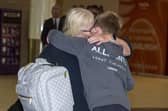 Passengers arrive on the first Emirates to Edinburgh flight from Dubai after US/Israel attack