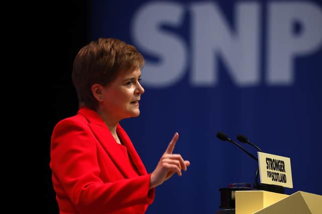 Nicola Sturgeon gives her keynote speech