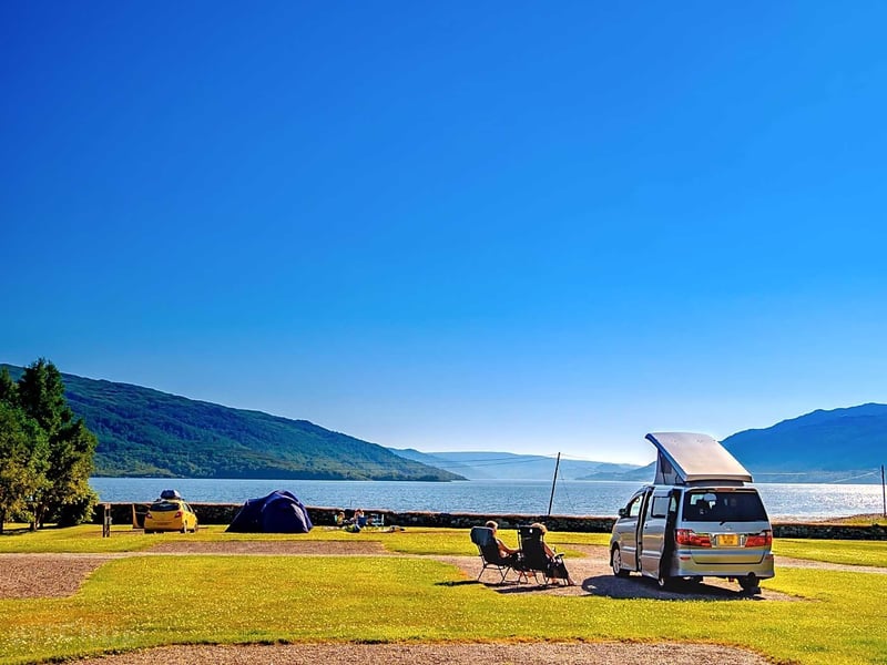 A friendly farm park is on the shores of Loch Sunart on the Ardnamurchan peninsula in the Highlands, Resipole Farm Holiday Park even has Highland cattle grazing nearby to complete the perfect picture postcard look.