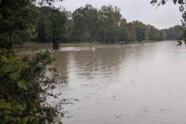 There's a golf course under there somewhere... Renishaw Park in Yorkshire closed forever following severe flooding. Picture: BIGGA
