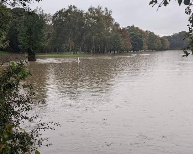 There's a golf course under there somewhere... Renishaw Park in Yorkshire closed forever following severe flooding. Picture: BIGGA
