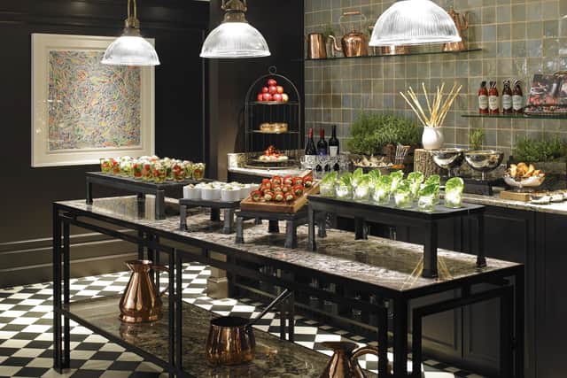 The snack bar in the Executive Loung, Marriott Park Lane, London. Pic: Contributed