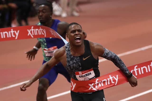 Christian Coleman was favourite to win gold at the Olympic Games in Tokyo. Picture: Christian Petersen/Getty Images
