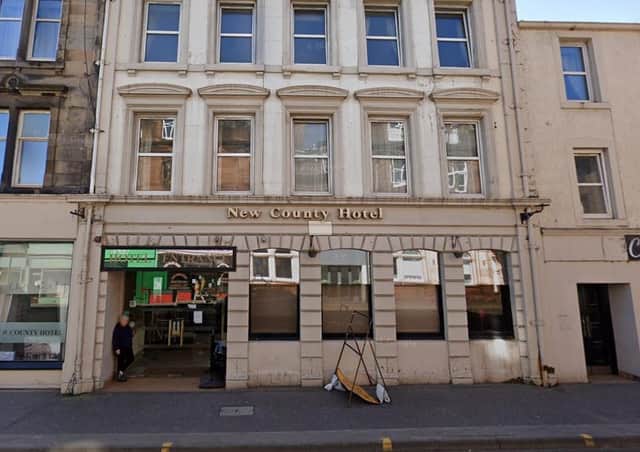 The blaze broke out at the New County Hotel in Perth.