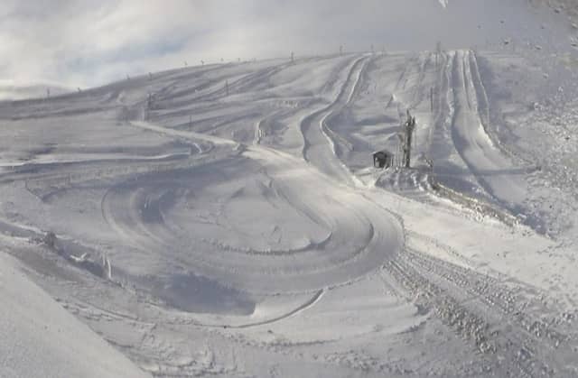 Perfect conditions at The Lecht this morning - but not a skier in sight due to lockdown restrictions. PIC: The Lecht.