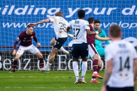 Dundee and Hearts squared off in the Championship last season.
