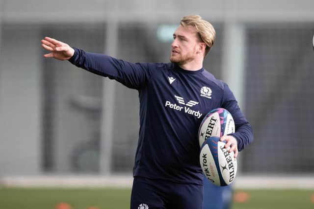 Stuart Hogg is in line to win his 100th Scotland cap this weekend. (Photo by Craig Williamson / SNS Group)