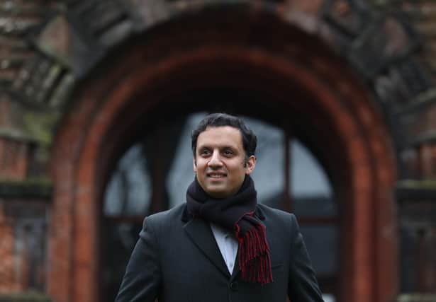 Scottish Labour leadership hopeful Anas Sarwar poses for the media outside Pollokshields Burgh Hall in Glasgow. Picture date: Tuesday January 19, 2021.