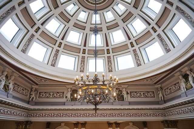 The building is owned by The Royal Company of Merchants of The City of Edinburgh and features a striking domed ceiling. Picture: Jack Currie