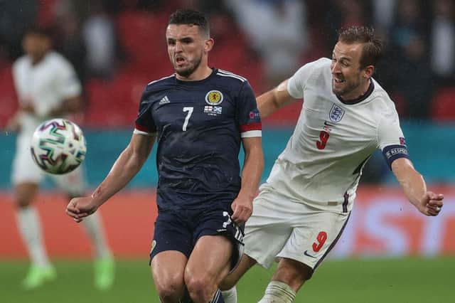 John McGinn has earned praise from Yaya Toure. (Photo by CARL RECINE/POOL/AFP via Getty Images)