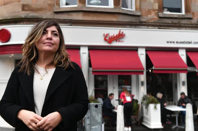 Giovanna Eusebi, of the Eusebi's in Glasgow's West End, took court action to enable her business to remain open amid the Covid restrictions (Picture: John Devlin)