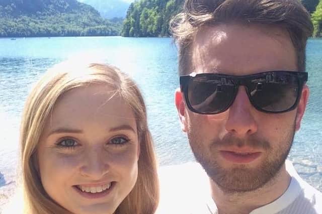 Jacob Farr 27 with girlfriend Catherine Collins 27