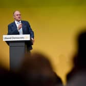 Sir Ed Davey speaks at a Liberal Democrat Conference. Picture: Finnbarr Webster/Getty Images