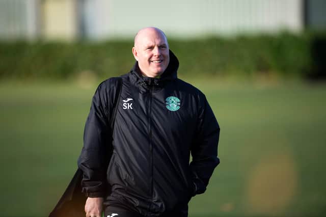 Hibs academy chief Steve Kean insists recent first-team exposure will benefit the Hibs Under-19 players ahead of their UEFA Youth League last 16 clash with Borussia Dortmund. (Photo by Paul Devlin / SNS Group)