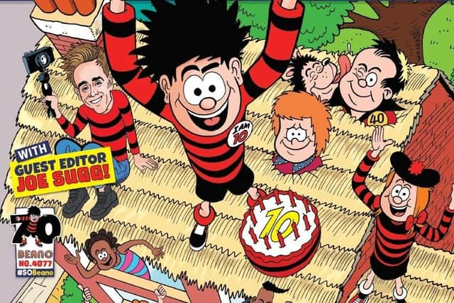 The Dennis 70th Anniversary issue of the Beano is available in shops and online at Beano.com/Dennis70 (Image: Beano Studios)