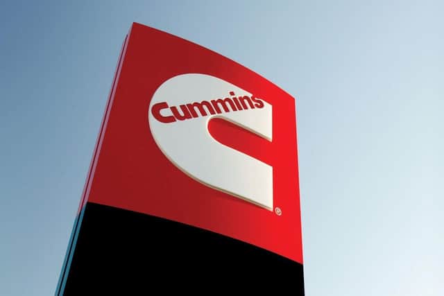 Cummins logo signage