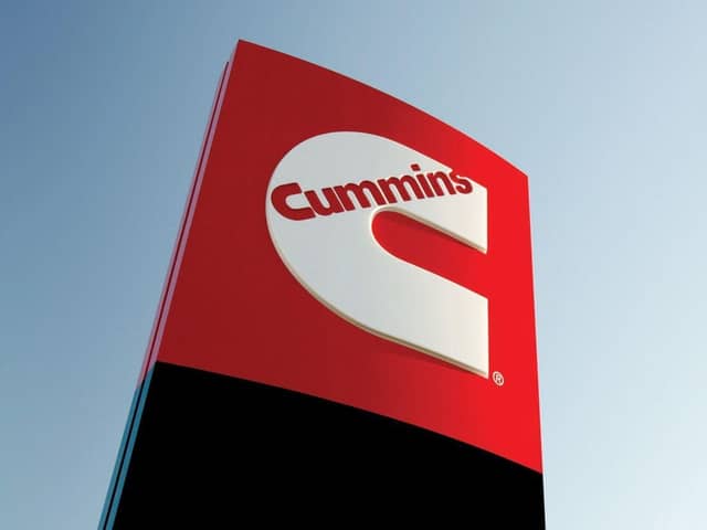 Cummins logo signage