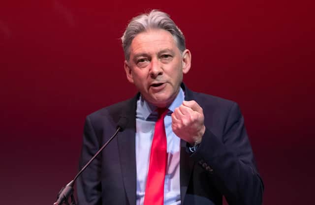 Scottish Labour leader Richard Leonard, who will say the Scottish Labour Party wants a 'Green new deal'