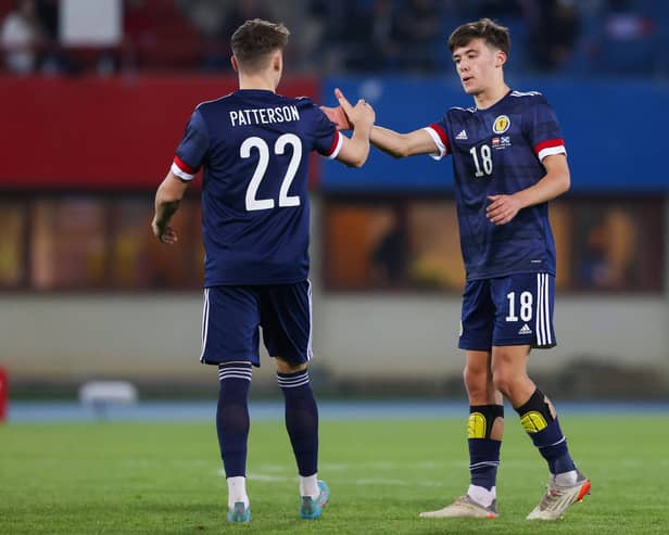 Scotland duo Aaron Hickey and Nathan Patterson have both been ruled out of Euro 2024. (Photo by Craig Williamson / SNS Group)