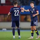 Scotland duo Aaron Hickey and Nathan Patterson have both been ruled out of Euro 2024. (Photo by Craig Williamson / SNS Group)