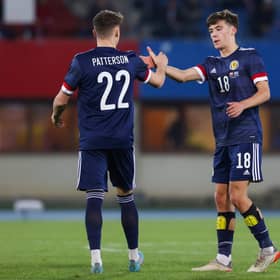 Scotland duo Aaron Hickey and Nathan Patterson have both been ruled out of Euro 2024. (Photo by Craig Williamson / SNS Group)
