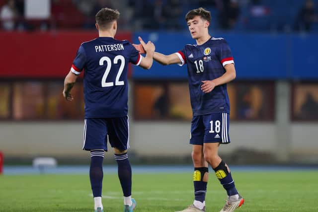 Scotland duo Aaron Hickey and Nathan Patterson have both been ruled out of Euro 2024. (Photo by Craig Williamson / SNS Group)