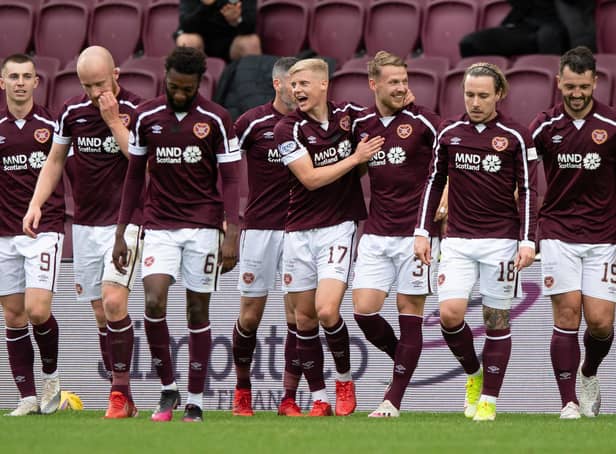 Hearts are the only unbeaten side in the Scottish Premiership. (Photo by Sammy Turner / SNS Group)