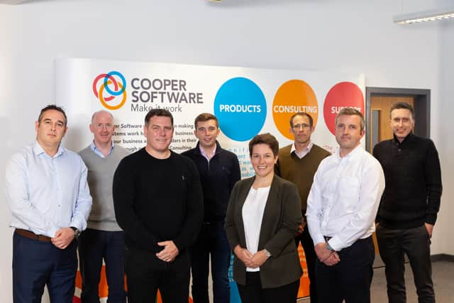 The Cooper Software and YFM teams pictured at the time of the investment, which has supported an acquisition in Europe. Picture: contributed.