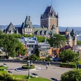 A view of Chateau Frontenac in downtown Quebec City, Canada. Pic: Lorne Chapman/Alamy/PA