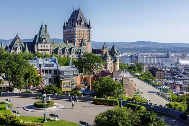 A view of Chateau Frontenac in downtown Quebec City, Canada. Pic: Lorne Chapman/Alamy/PA