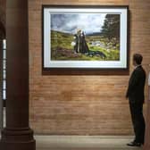 A portrait of the late Queen Elizabeth is currently on display at the Scottish National Portrait Gallery in Edinburgh. Picture: Neil Hanna