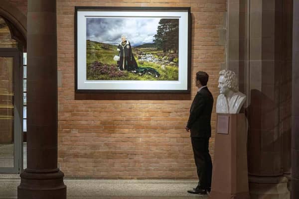 A portrait of the late Queen Elizabeth is currently on display at the Scottish National Portrait Gallery in Edinburgh. Picture: Neil Hanna