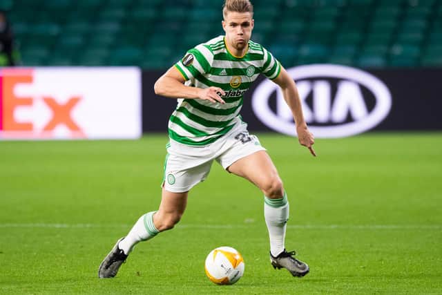 Kristoffer Ajer will return for Celtic at Motherwell after missing the past three games (Photo by Craig Foy / SNS Group)