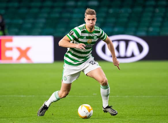 Kristoffer Ajer will return for Celtic at Motherwell after missing the past three games (Photo by Craig Foy / SNS Group)
